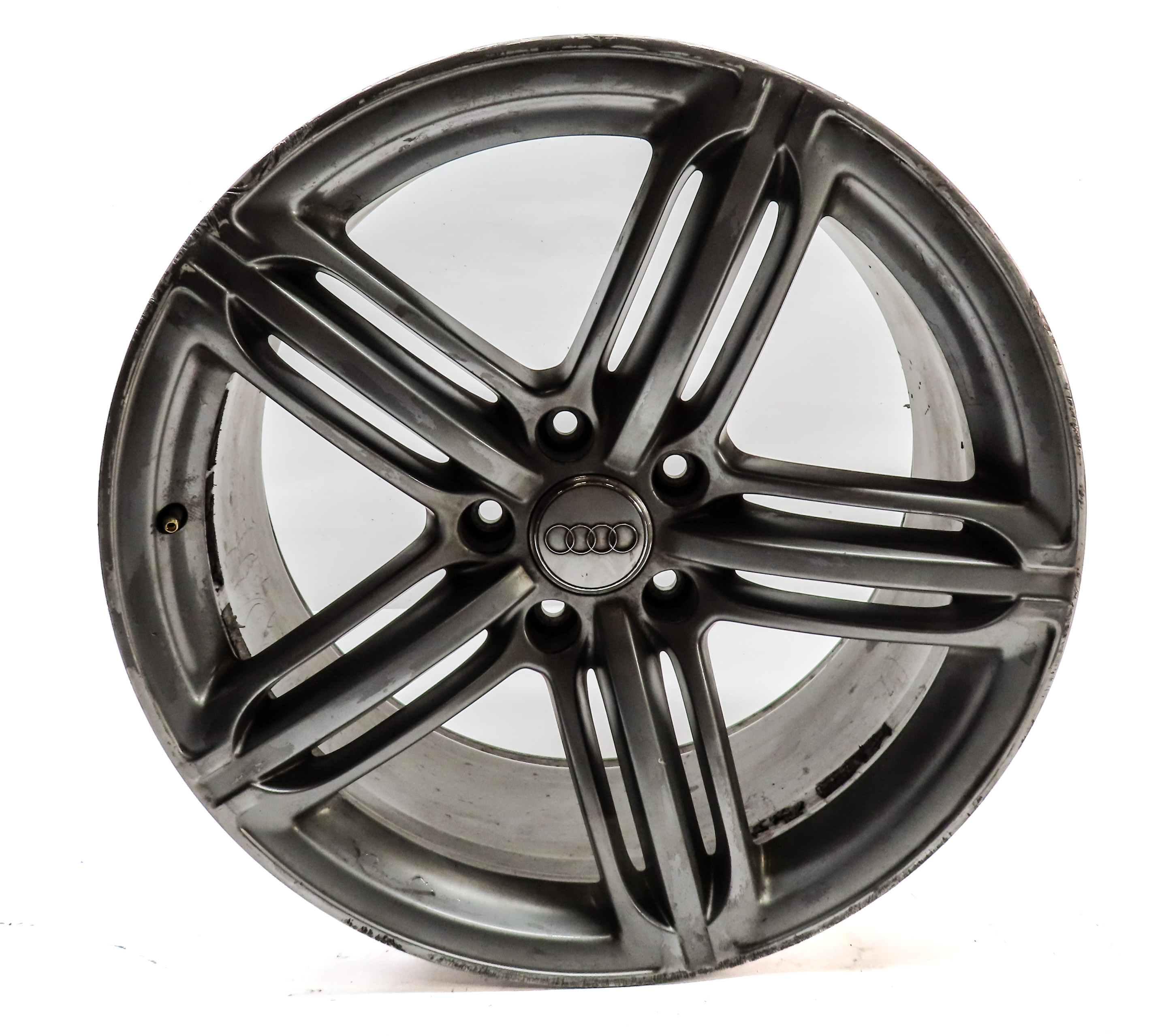10-15 AUDI Q7 (4L) 21x10  ALUMINUM ALLOY 5 TRIPLE 15-SPOKE WHEEL RIM (OPT: C7F) — exact item pictured